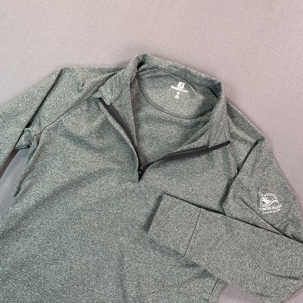 FootJoy ThermoSeries Pullover Women MED Gray 1/4 Zip Golf Mock Neck Timberlake